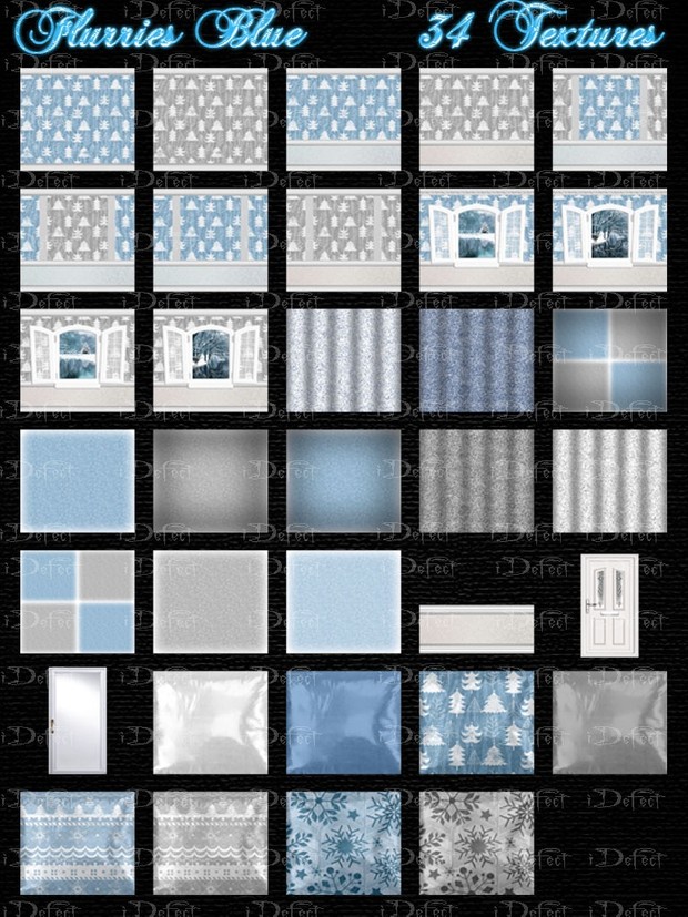 Flurries Blue Room Texture
