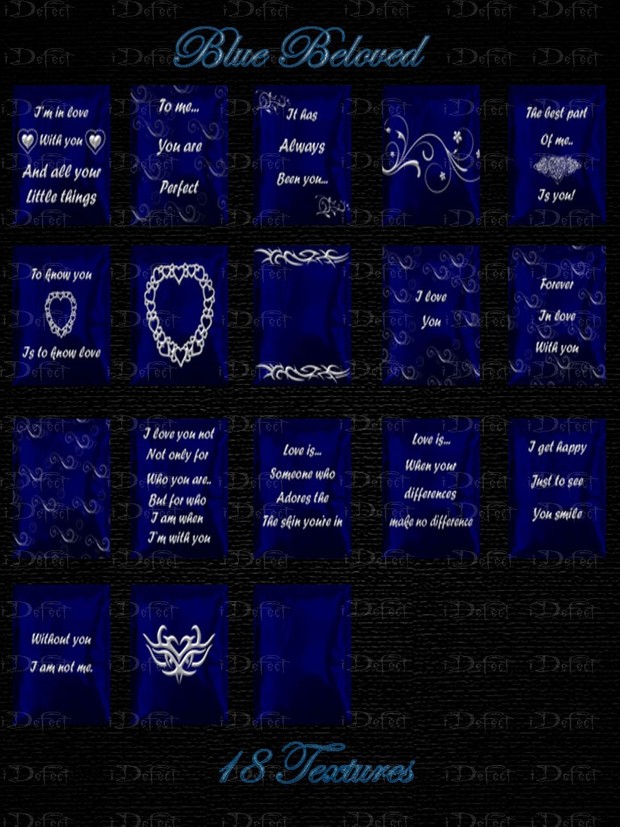 Blue Beloved Pillows