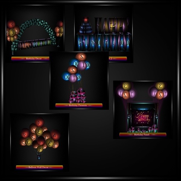 14 Birthday Mesh Pack!