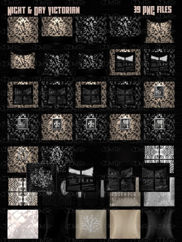 Night and Day Victorian Room Texture