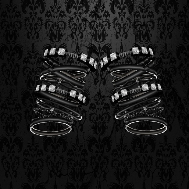 Black/Silver Bracelet Male