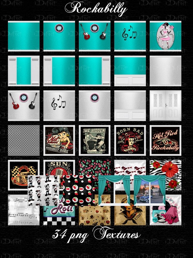 Rockabilly Room Texture