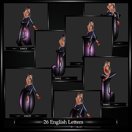 26 English Letters Mesh Pack!