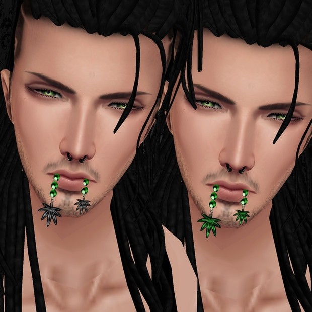Male Green Pearls w/Weed Mouth - W/Resell Rights