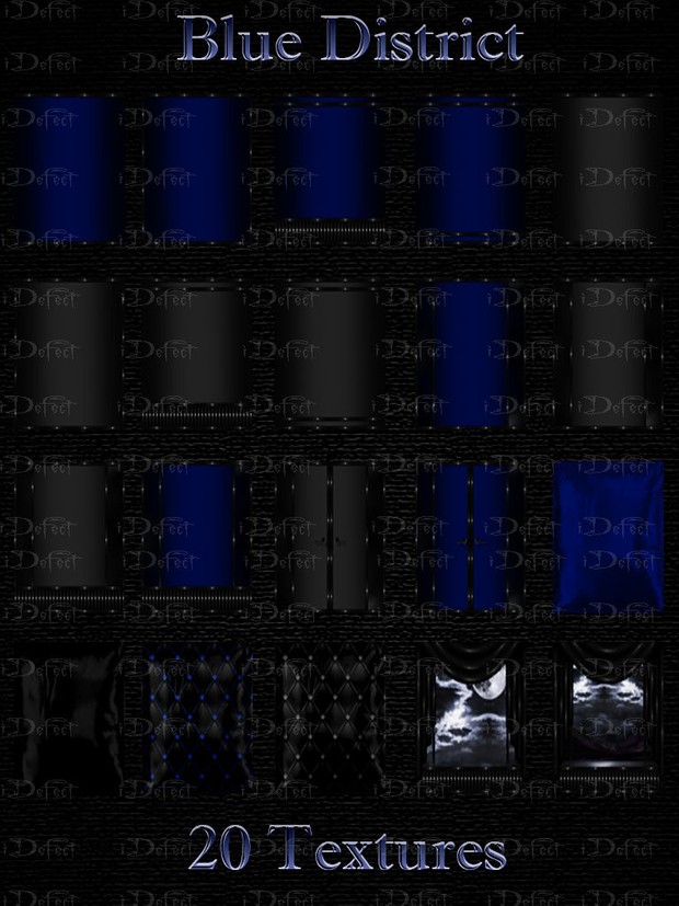 Blue District Room Texture