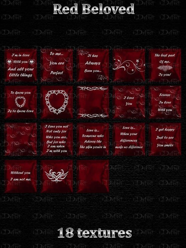 Red Beloved Pillows