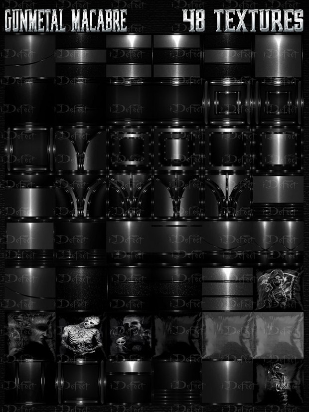 Gun Metal Macabre Room Texture