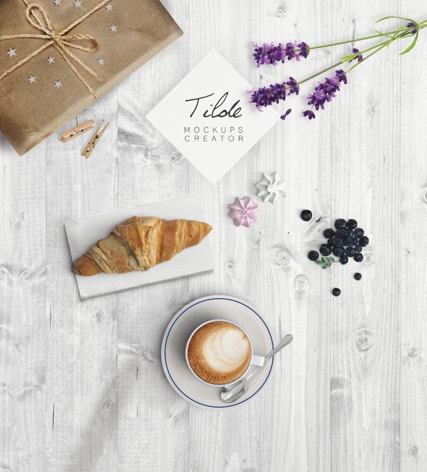 Mockup cappuccino edit free text - top view - Instagram post