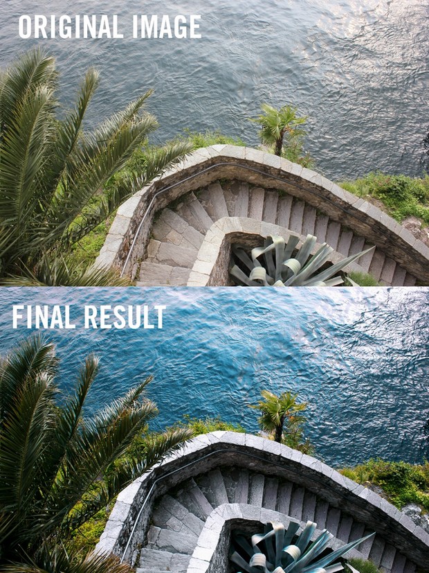 Blue filter Insta Effect Photoshop Actions