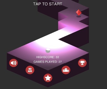 zigzag game clone unity