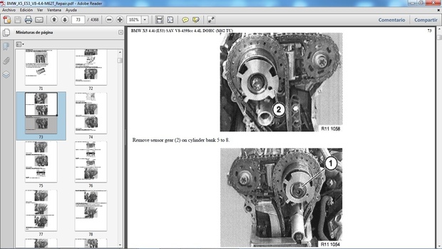 BMW X5 4.4i E53 Manual de Taller - Workshop Repair