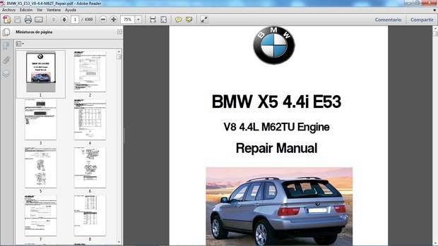BMW X5 4.4i E53 Manual de Taller - Workshop Repair