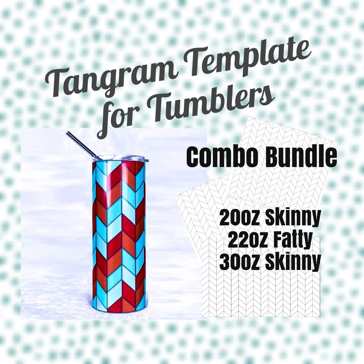 Download Tangram Tumbler Template Combo Of 20oz 30oz Skinny An Printspixel