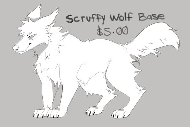 Scruffy Wolf Base (PSD)