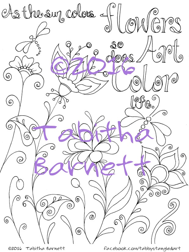 Color My Art Journal Pages 1 - 2