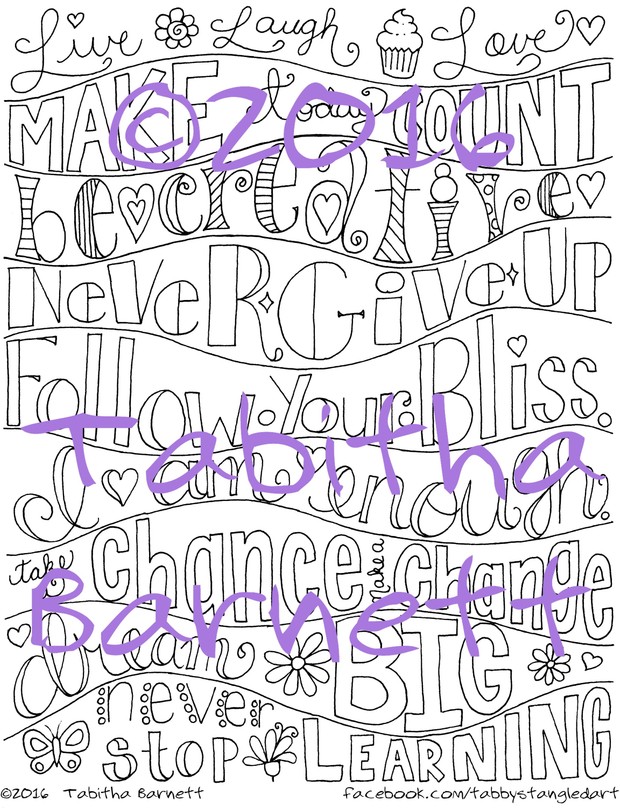 Color My Art Journal Pages 1 - 2