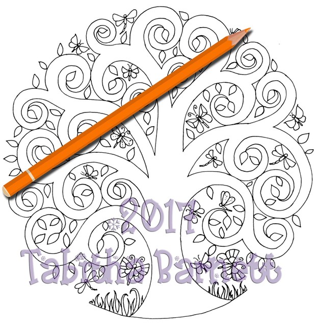 Nature Circles Adult Coloring Pack (3pg. PDF)