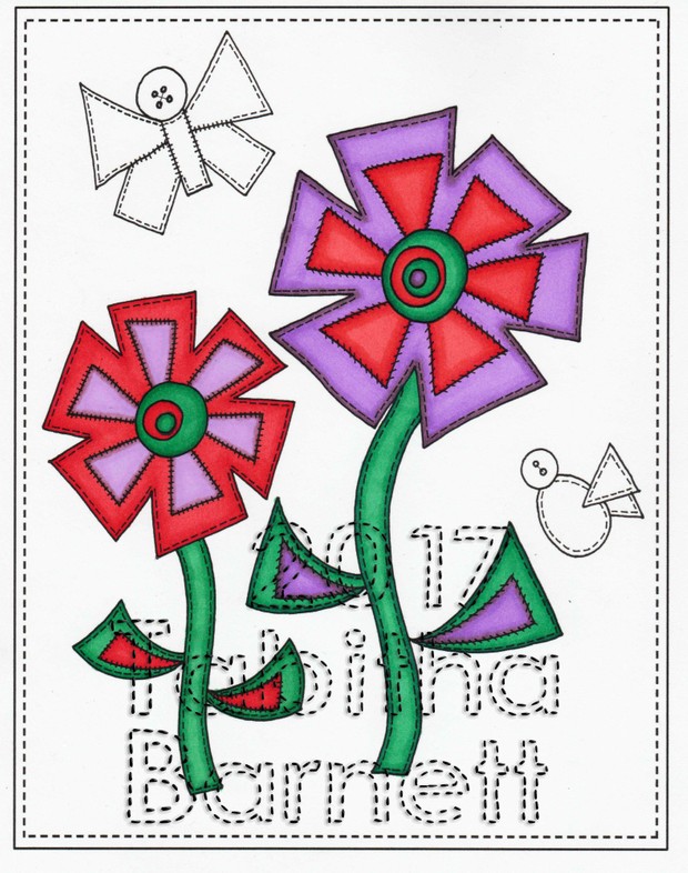 Patchwork Paradise Adult Coloring Book PDF