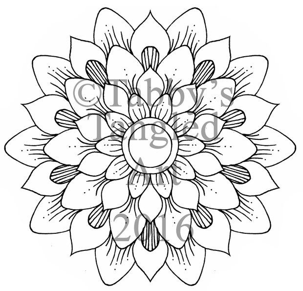 Floral Mandalas Coloring Pages (10 mandalas PDF)