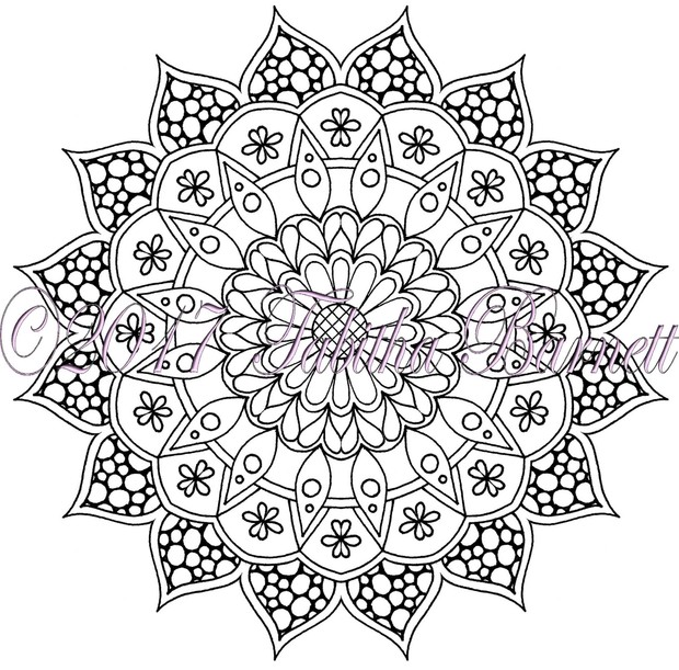 Detailed Floral Mandalas Coloring Pack (10 *NEW* pages) PDF
