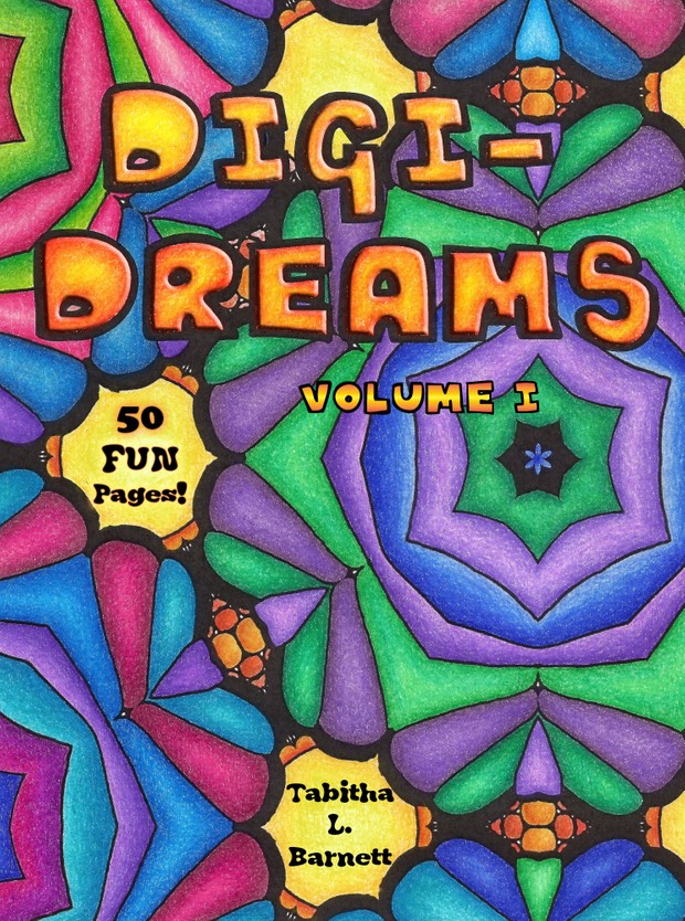 Digi-Dreams Adult Coloring Book PDF (vol. I)