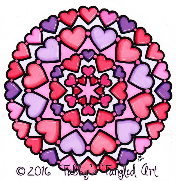 Floral Mandalas Coloring Pages (10 mandalas PDF) - Tabby's Tangled Art