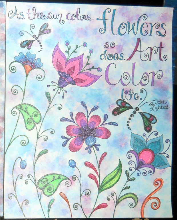 Color My Art Journal Pages 1 - 2