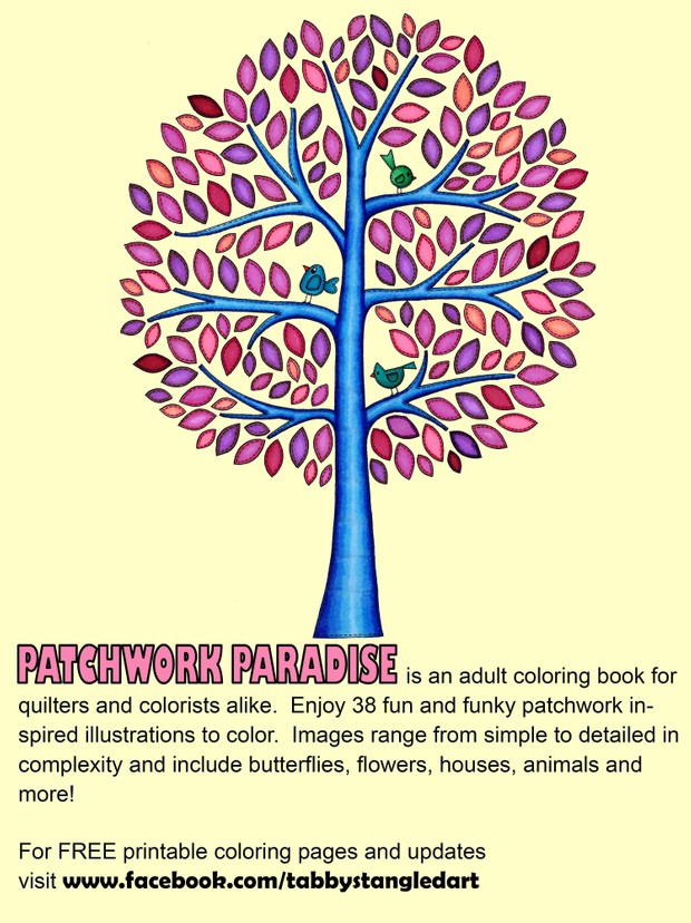 Patchwork Paradise Adult Coloring Book PDF
