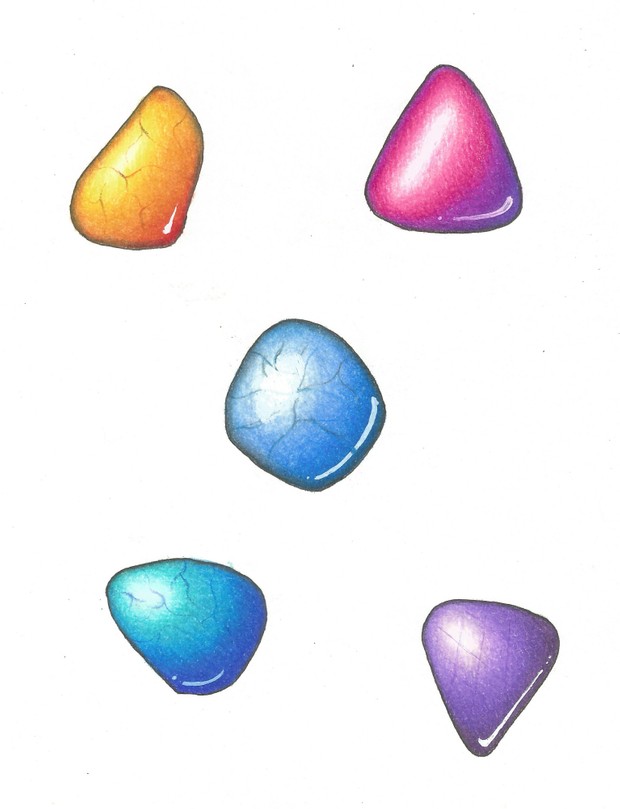 How to color smooth Gemstones (and flowers) PDF
