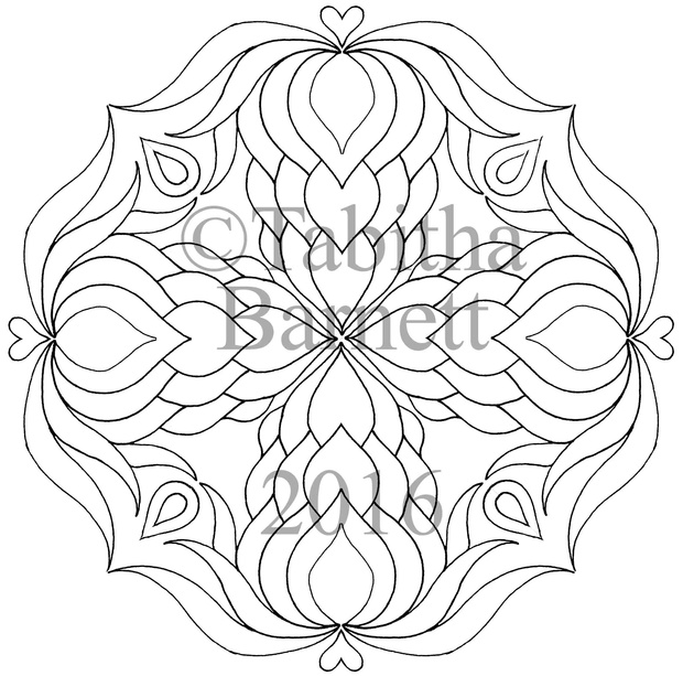 Tangled Mandalas Adult Coloring Pack #2 (8 designs to color)