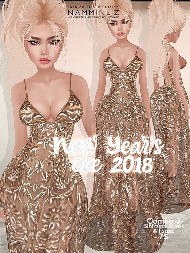 New Year's eve combo3 Bibirasta dress all sizes imvu JPG texture NAMMINLIZ