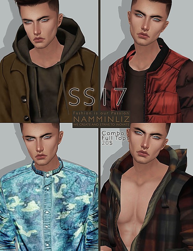 SS17 combo full imvu male tops
