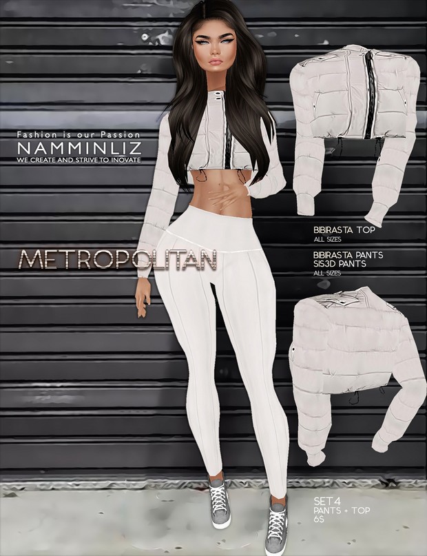 Metropolitan SET4 imvu textures bibirasta Top & Pants Sis3d
