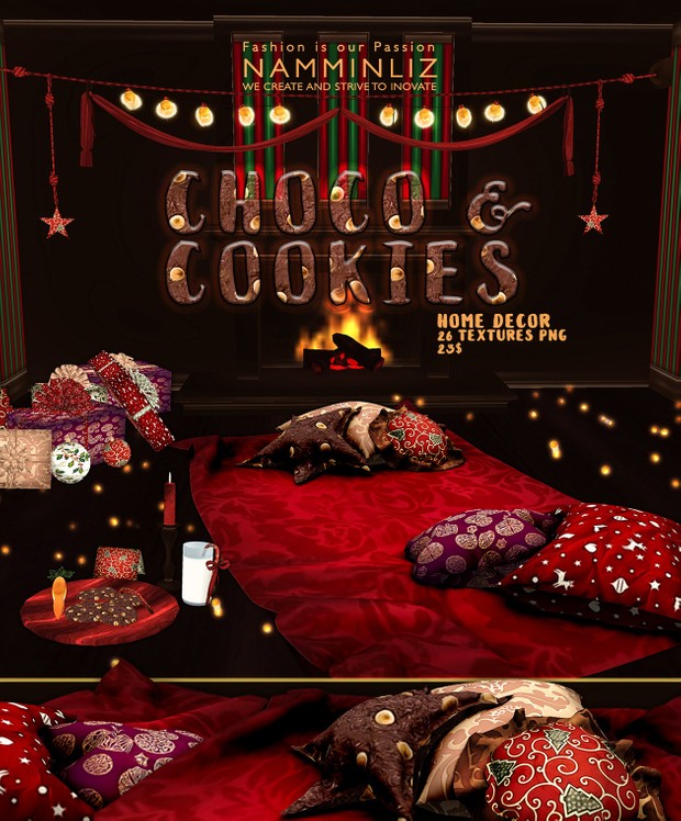 Choco & Cookies imvu Home decor 26 Textures PNG