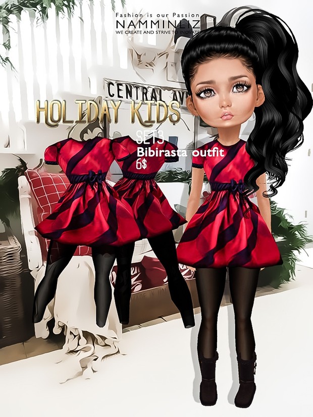 Holiday Kids Set3 imvu texture JPG bibirasta outfit NAMMINLIZ filesale