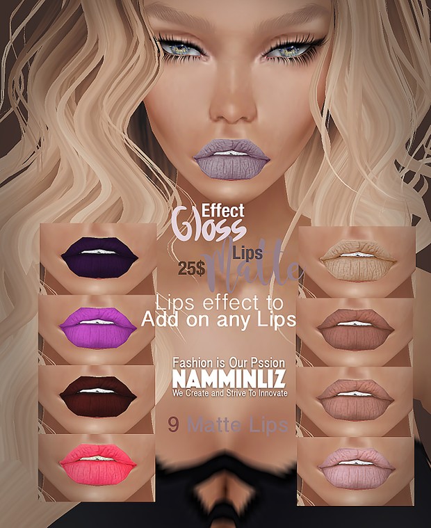 Desirous Kiss With the new E F F E C T Gloss And Matte Lips - 5 Gloss Effect + 9 Matte Lips