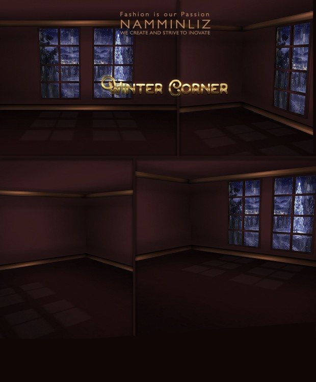 Winter Corner 19 Textures PNG imvu home decor