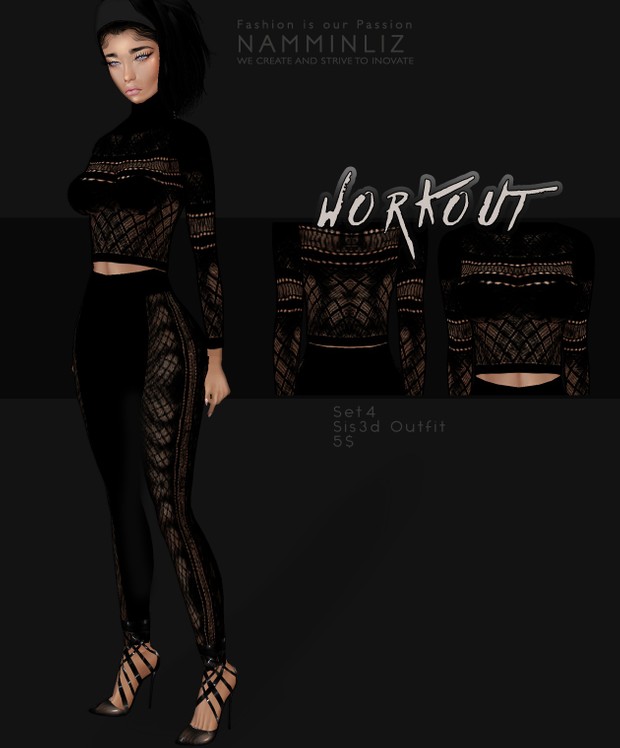 WorkOut Set4 Sis3d Outfit imvu
