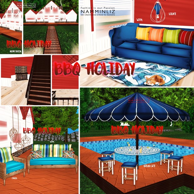 BBQ Holiday Room Decor 72Textures Limited