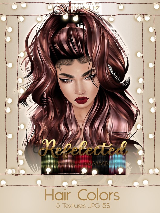 Reflected Hair Colors Full Textures JPG imvu NAMMINLIZ file sale