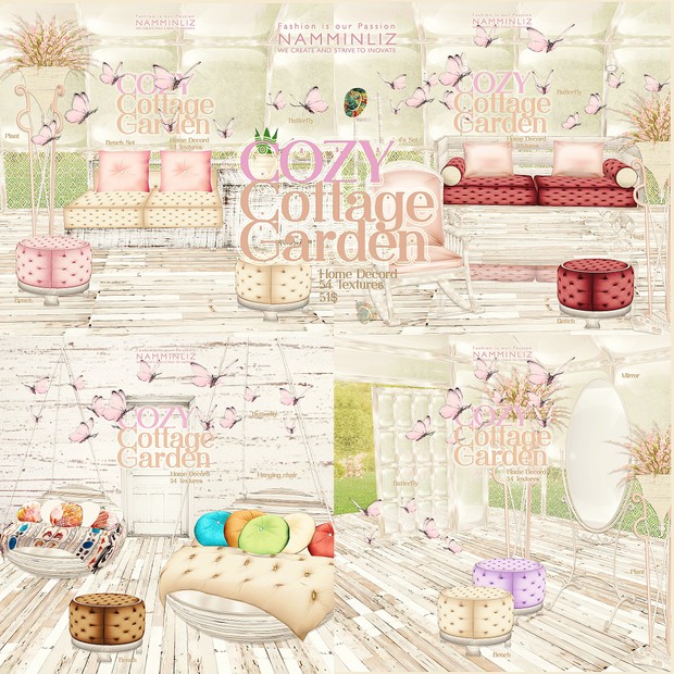 CozyGarden Home Decor 54 Textures (only 4 piece available)