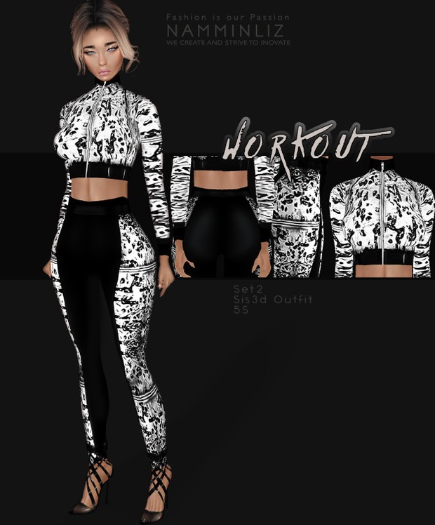 WorkOut Set2 Sis3d Outfit imvu