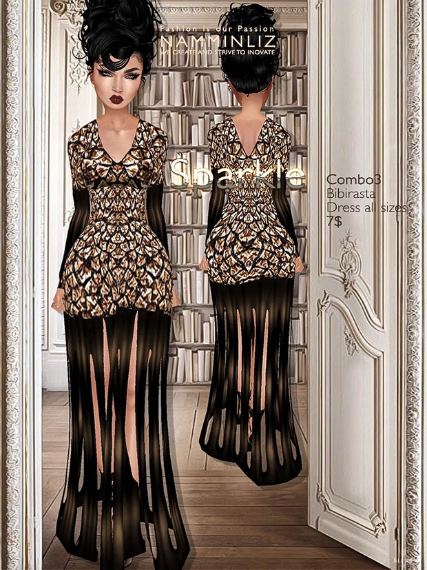 Sparkle combo3 imvu Bibirasta dress all sizes texture JPG