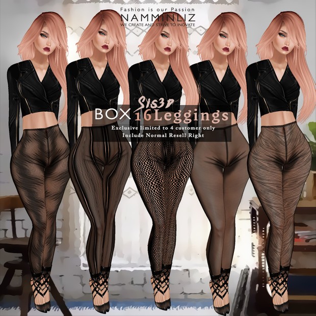 Box 16 Sis3d Leggings + Free Bibi Top • Include Normal Resell Right