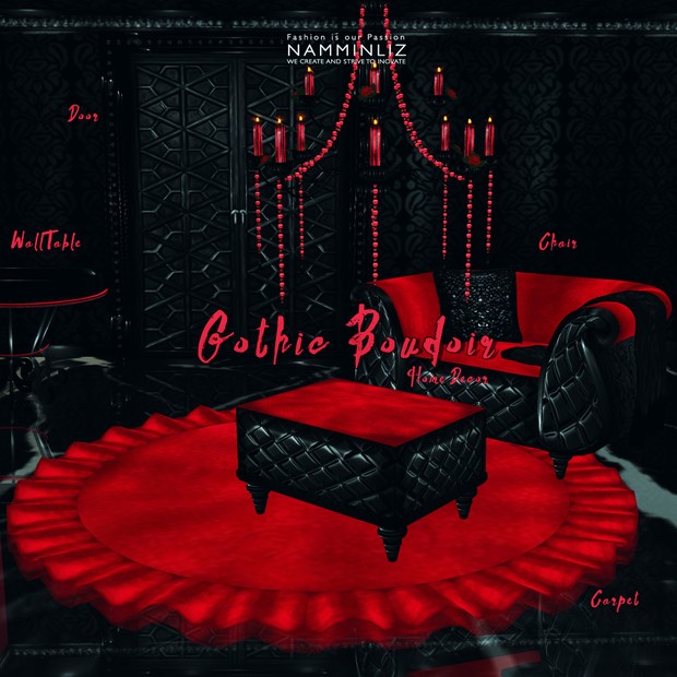Gothic Boudoir Home Decor 35 Textures ( Rome & Furnitures only 3 pieces available)