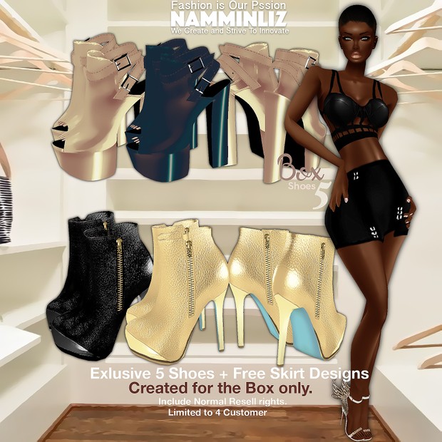 BOX 5 Shoes + Free Skirt • Limited to 4 Customers