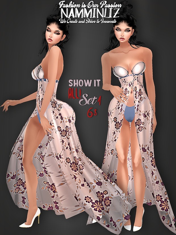 Full Show It All! SET 4 Bibirasta Dresses All sizes PNG