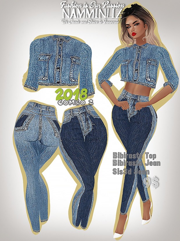 FULL 2018 COMBO 4 Bibirasta top + 4 Jean Sis3d/Bibirasta All sizes