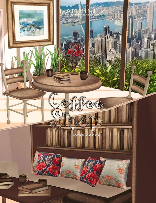 Coffee Shop 27Textures PNG