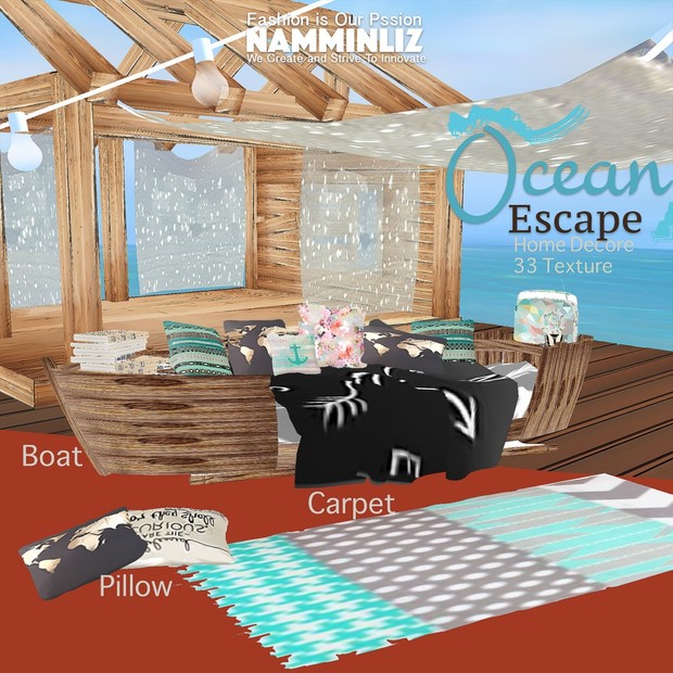 H O M E Ocean Escape Home Decor 33 Textures Limited to 4